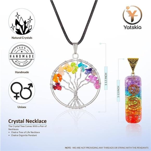 Chakra Tree of Life - Crystal Tree for Positive Energy - Seven Chakra Tree - Picture 3 of 7